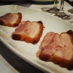 Panceta confitada a baja temperatura
