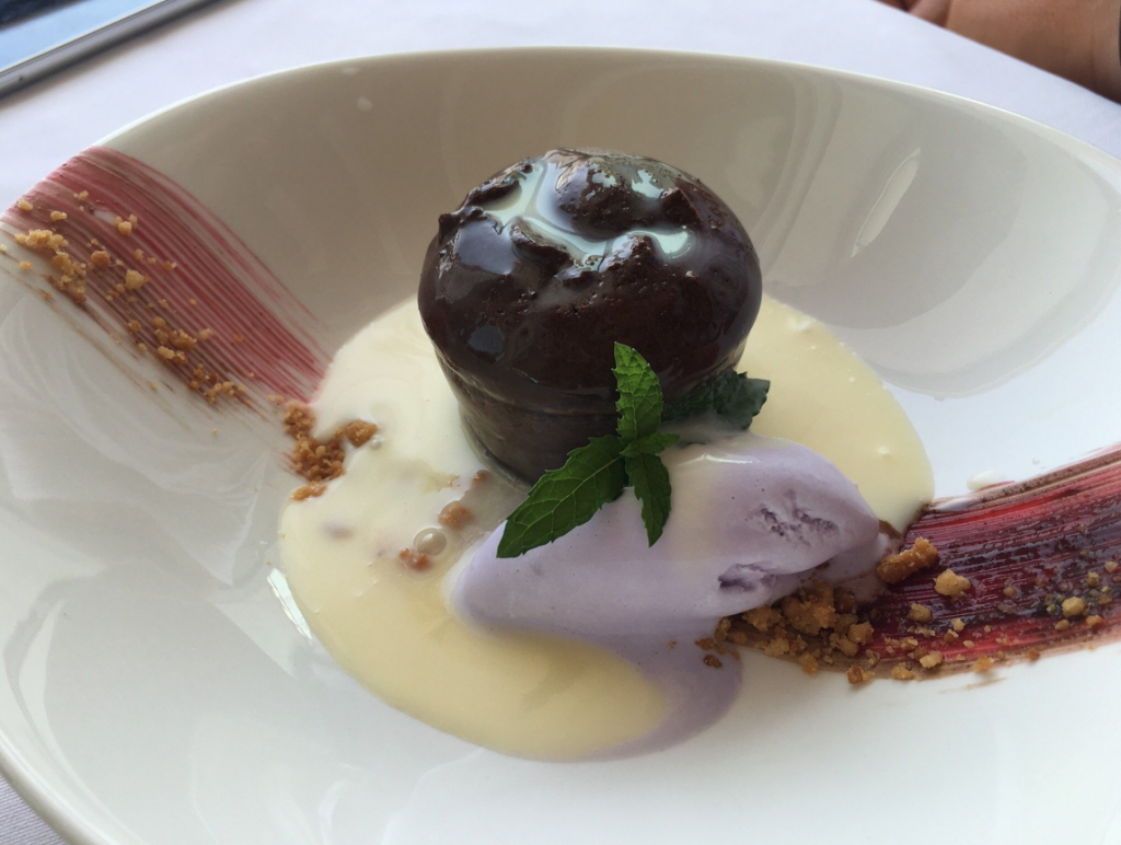 Restaurante Amador, el Atabal, Puerto de la Torre, Málaga - coulant de chocolate